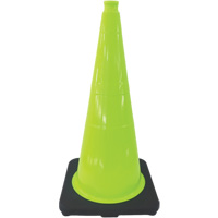 C&ocirc;ne de signalisation de premi&egrave;re qualit&eacute;, 18", Vert lime SPOC Demo