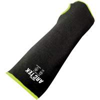 Cut-Resistant Sleeve with Thumb Hole, Polyethylene/Steel, 10", ASTM ANSI Level A5, Black/Yellow SPOC Demo
