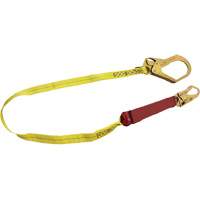 External Energy Absorber Lanyard with 2-1/4" Hook, 6', Snap Hook Center, Snap Hook Leg Ends, Polyester SPOC Demo