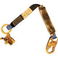 Trailing Rope Grab with Attached Shock Pack Lanyard, 2', Snap Hook Center, Snap Hook Leg Ends, Polyester SPOC Demo