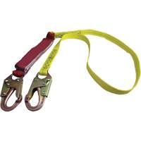 External Energy Absorber Lanyard with 3/4" Hook, 6', Snap Hook Center, Snap Hook Leg Ends, Polyester SPOC Demo