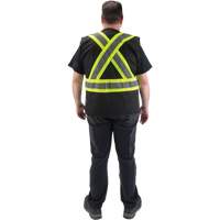 Veste d'arpenteur conforme aux normes de la CSA, Noir, Moyen, Polyester SPOC Demo