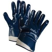 Heavyweight Safety Cuff Gloves, 11/2X-Large, Nitrile Coating, Cotton Shell SPOC Demo