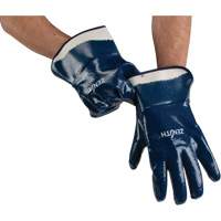Heavyweight Safety Cuff Gloves, 11/2X-Large, Nitrile Coating, Cotton Shell SPOC Demo