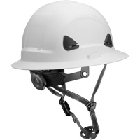 Casque Fibre Metal de style escalade avec bordure compl&egrave;te, R&eacute;pond aux normes CSA type 2, Suspension Rochet, Non ventil&eacute; SPOC Demo