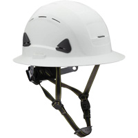 Casque Fibre Metal de style escalade avec bordure compl&egrave;te, R&eacute;pond aux normes CSA type 2, Suspension Rochet, Ventil&eacute; SPOC Demo
