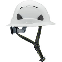 Casque Fibre Metal de style escalade avec bordure compl&egrave;te, R&eacute;pond aux normes CSA type 2, Suspension Rochet, Ventil&eacute; SPOC Demo