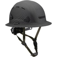 Casque Fibre Metal de style escalade avec bordure compl&egrave;te, R&eacute;pond aux normes CSA type 2, Suspension Rochet, Ventil&eacute; SPOC Demo