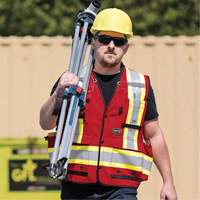 6678 High-Visibility Antimicrobial Mesh-Back Surveyor Vest, Red, Small, Polyester SPOC Demo