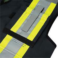6679 High-Visibility Antimicrobial Mesh-Back Surveyor Vest, Black, Small, Polyester SPOC Demo
