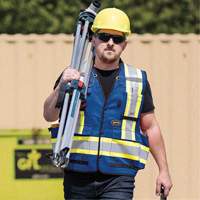6681 High-Visibility Antimicrobial Mesh-Back Surveyor Vest, Royal Blue, Small, Polyester SPOC Demo