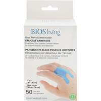 Bandages bleus, Jointures, 3", Tissu d&eacute;tectable, St&eacute;rile SPOC Demo