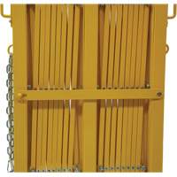 Barri&egrave;re extensible, 84" h x 20' lo, Jaune SPOC Demo