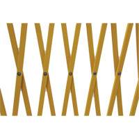 Barri&egrave;re extensible, 84" h x 20' lo, Jaune SPOC Demo