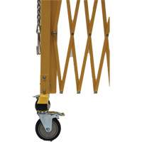 Barri&egrave;re extensible, 84" h x 20' lo, Jaune SPOC Demo