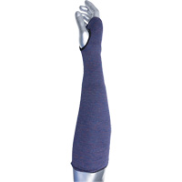 Manchette ASP &agrave; 2 plis avec trou pour pouce ECO Series Kut Gard, Aramide, 14", ASTM ANSI niveau A3, Mauve SPOC Demo
