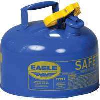 Safety Can for Kerosene, Type I, Galvanized Steel, 2.5 US gal., Blue, FM Approved/UL/ULC Listed SPOC Demo