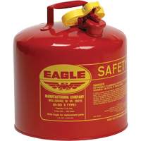 Safety Can for Flammables, Type I, Galvanized Steel, 5 US gal., Red, FM Approved/UL/ULC Listed SPOC Demo