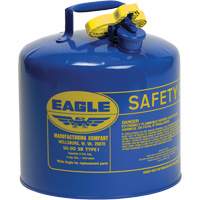 Safety Can for Kerosene, Type I, Galvanized Steel, 5 US gal., Blue, FM Approved/UL/ULC Listed SPOC Demo