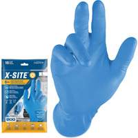 Grippaz Disposable Gloves, Small, Nitrile, 8-mil, Powder-Free, Blue SPOC Demo