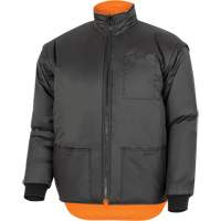 5056 Pioneer&reg; Yukon 7-in-1 Waterproof Winter Safety Parka, Polyester, Black/High Visibility Orange, X-Small SPOC Demo
