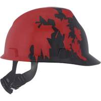 Casque sp&eacute;cialis&eacute; V-Gard, Suspension Rochet, Noir/Rouge SPOC Demo