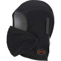 Pioneer 766A Flame-Resistant Quilted Hard Hat Liner with Detachable Mouthpiece, Black/Grey, Cotton/FR-Tech&reg;/Modacrylic/Nylon SPOC Demo