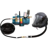 Syst&egrave;me de casque et de protection respiratoire &agrave; adduction d'air DEFENDER pour 1 travailleur SPOC Demo