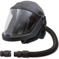 DEFENDER Supplied Air Respirator Shield & Helmet with Flow Adapter, Universal, Facepiece SPOC Demo