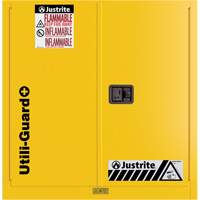 Utili-Guard+ Flammable Safety Cabinet, 30 gal., 1 Door, 43" W x 44" H x 22" D SPOC Demo