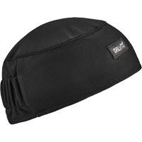 Chill-Its 6630 High-Performance Skull Cap with Terry Cloth Sweatband, Black SPOC Demo