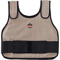 Chill-Its 6230 Standard Phase Change Cooling Vest with Rechargeable Packs, Small/Medium, Khaki SPOC Demo