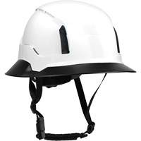 Wide Clip-On Full Brim for RZRBack Climbing Helmet, White SPOC Demo