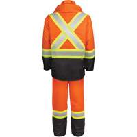 High-Visibility 150-Deniers Rain Suit, Polyester, Small, High Visibility Orange SPOC Demo