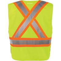 High-Visibility 5-Point Tear Away Vest, High Visibility Orange, Medium/Small, Polyester SPOC Demo