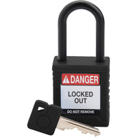 Cadenas de s&eacute;curit&eacute; Velocity, Cadenas de s&eacute;curit&eacute;, Cl&eacute;s diff&eacute;rentes, Nylon, Largeur de 1-1/2" SPOC Demo