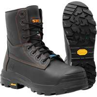 Metpro Flex Work Boots with Metguard, Leather, Size 4, Impermeable SPOC Demo