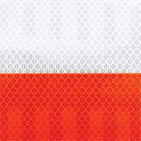 Pellicule souple pour chantiers routiers &agrave; haute intensit&eacute; 382VHIP, 5" la x 150' lo, Orange et blanc SPOC Demo