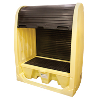Drum Hardcover & Spillpallet With  Drain, 60" L x 37" W x 72" H, 2000 lbs. Load Capacity SPOC Demo