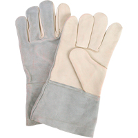 Standard-Duty Work Gloves, Large, Grain Cowhide Palm SPOC Demo