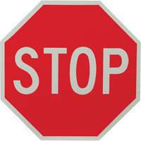 Panneau de signalisation &agrave; deux c&ocirc;t&eacute;s  Stop/Slow  SPOC Demo