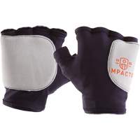 Palm/Side Fingerless Protection Gloves - Left, X-Small, Suede Palm, Slip-On Cuff SPOC Demo