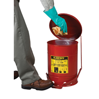 Oily Waste Cans, FM Approved/UL Listed, 2 US gal., Red SPOC Demo