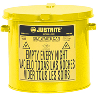 Oily Waste Cans, FM Approved/UL Listed, 2 US gal., Yellow SPOC Demo