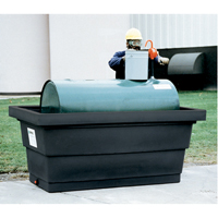 Poly-Tank&reg; Containment Unit 275 With Drain, 82.3" L x 45" W x 35.3" H, 275 US gal. Capacity SPOC Demo