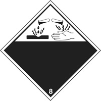 Corrosive Materials TDG Placard, Plastic SPOC Demo