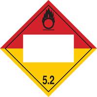 Organic Peroxide TDG Placard, Plastic SPOC Demo