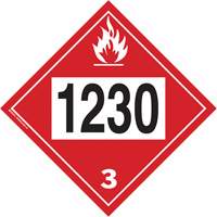 1230 Methanol TDG Placard, Plastic SPOC Demo