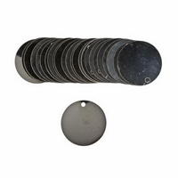 &eacute;tiquettes vierges inscriptibles pour vannes, Acier inoxydable, 1,5" dia. SPOC Demo