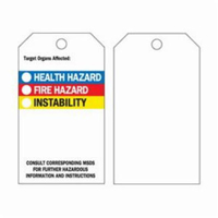 Self-Laminating Right-To-Know Tags, Polyester, 3" W x 5-3/4" H, English SPOC Demo
